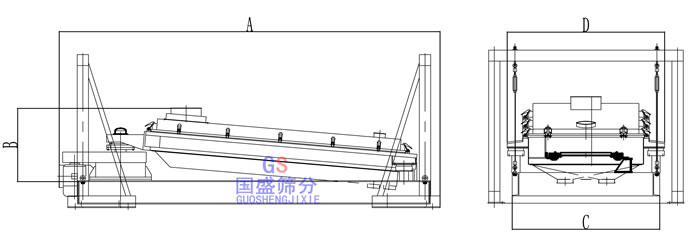 平面回轉(zhuǎn)篩分機(jī)圖紙